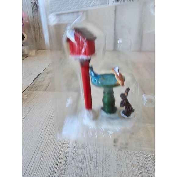 Lemax deer fountain rabbit birds birdhouse accessory village Xmas 2011 new - Picture 6 of 6